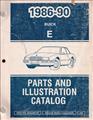 1986-1990 Buick Riviera and Reatta Parts Book Original