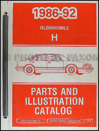 1986-1992 Oldsmobile 88 Parts Book Original