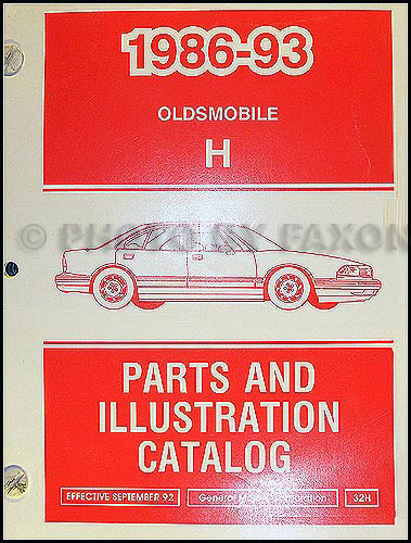 1986-1993 Oldsmobile 88 Parts Book Original