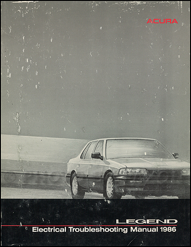 1986 Acura Legend Electrical Troubleshooting Manual Original