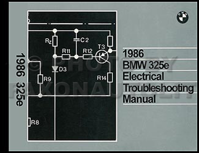 1986 BMW 325e Electrical Troubleshooting Manual Original