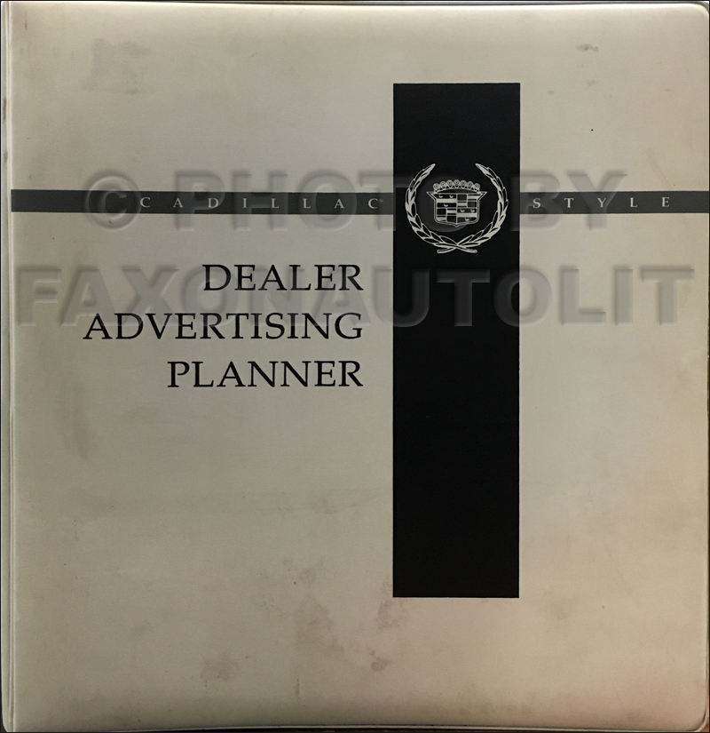 1986 Cadillac Dealer Advertising Planner Original