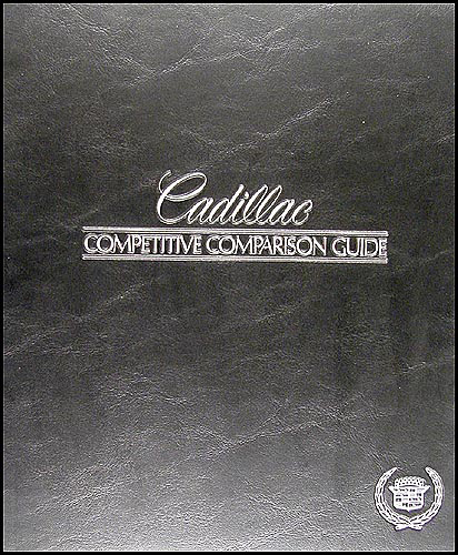 1986 Cadillac Competitive Comparison Guide Original Dealer Album