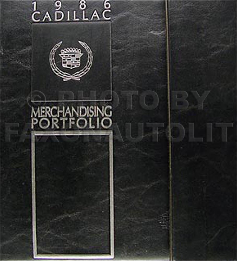 1986 Cadillac Merchandising Portfolio