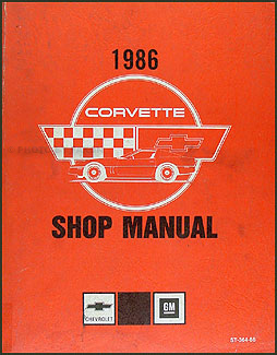1986 Corvette Shop Manual Original