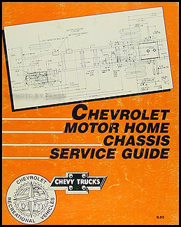 1986 Chevrolet Motor Home Repair Manual Original