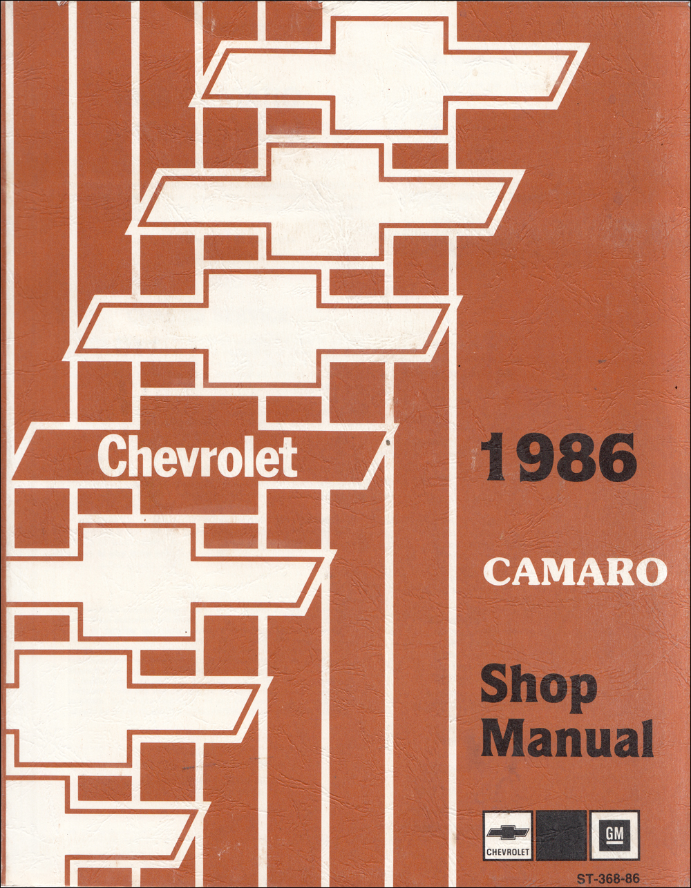 1986 Chevy Camaro Shop Manual Original