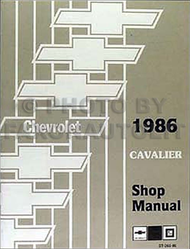 1986 Chevy Cavalier Repair Manual Original 