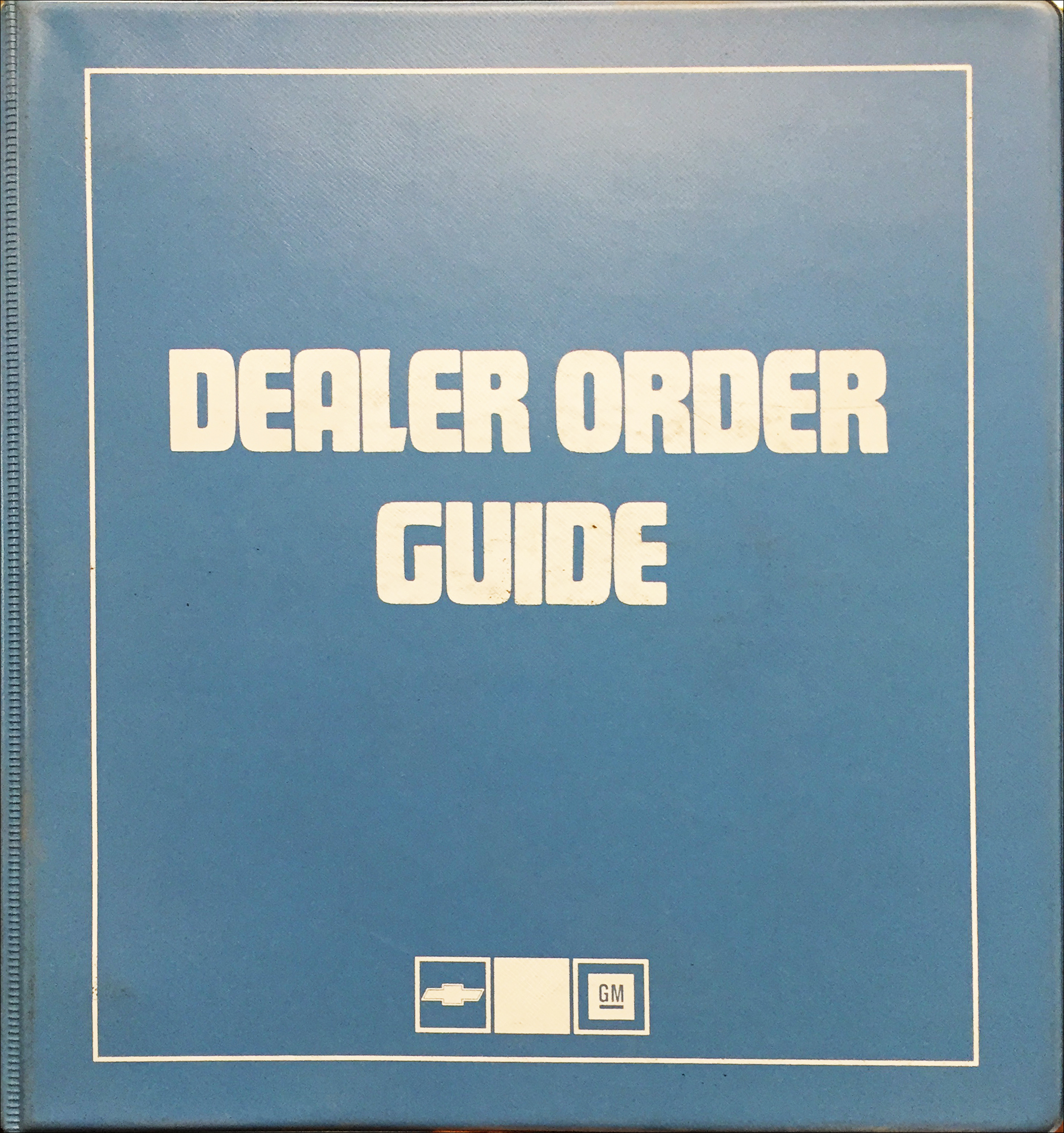 1986 Chevrolet Order Guide Dealer Album Original