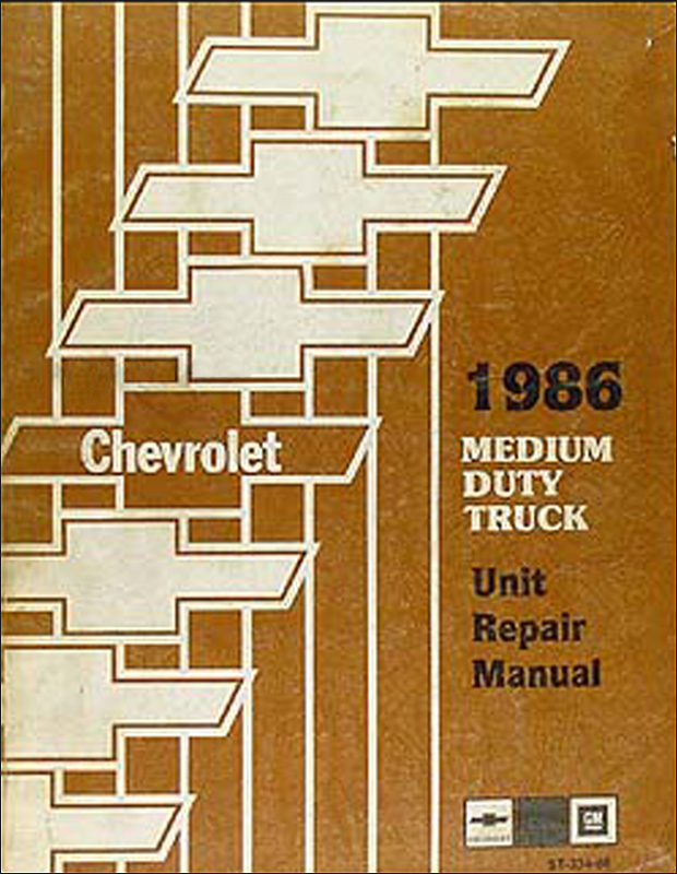 1986 Chevrolet Medium Duty Truck Unit Repair Manual Original 