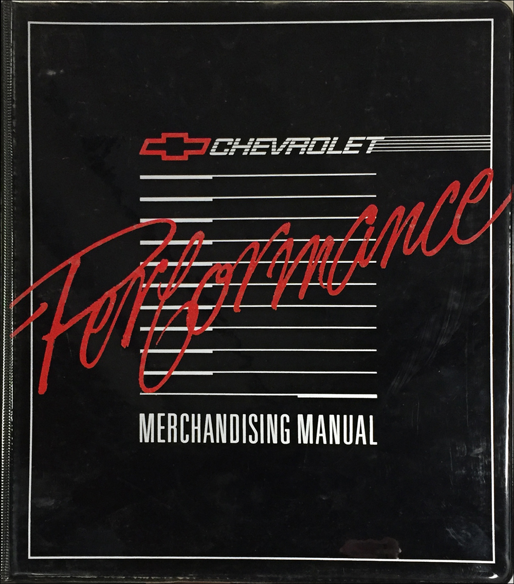 1986 Chevrolet Performance Merchandising Dealer Album Original