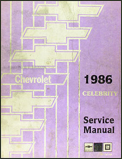 1986 Chevy Celebrity Repair Manual Original 