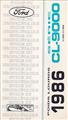 1986 Ford CL-9000 Owner's Manual Original FRENCH