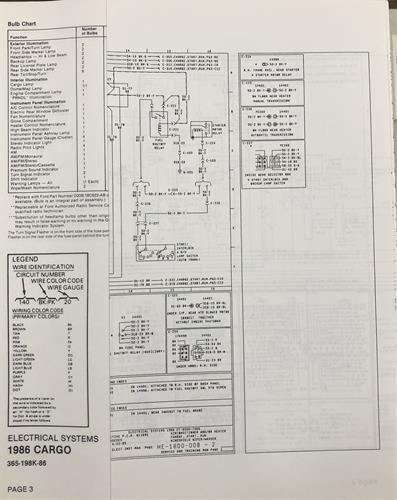 1986 Ford Foldout Wiring Diagrams Original - Select your model from the list