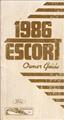 1986 Ford Escort Owner's Manual Original
