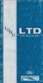 1986 Ford LTD Owner's Manual Original