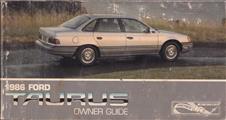 1986 Ford Taurus Owner's Manual Original