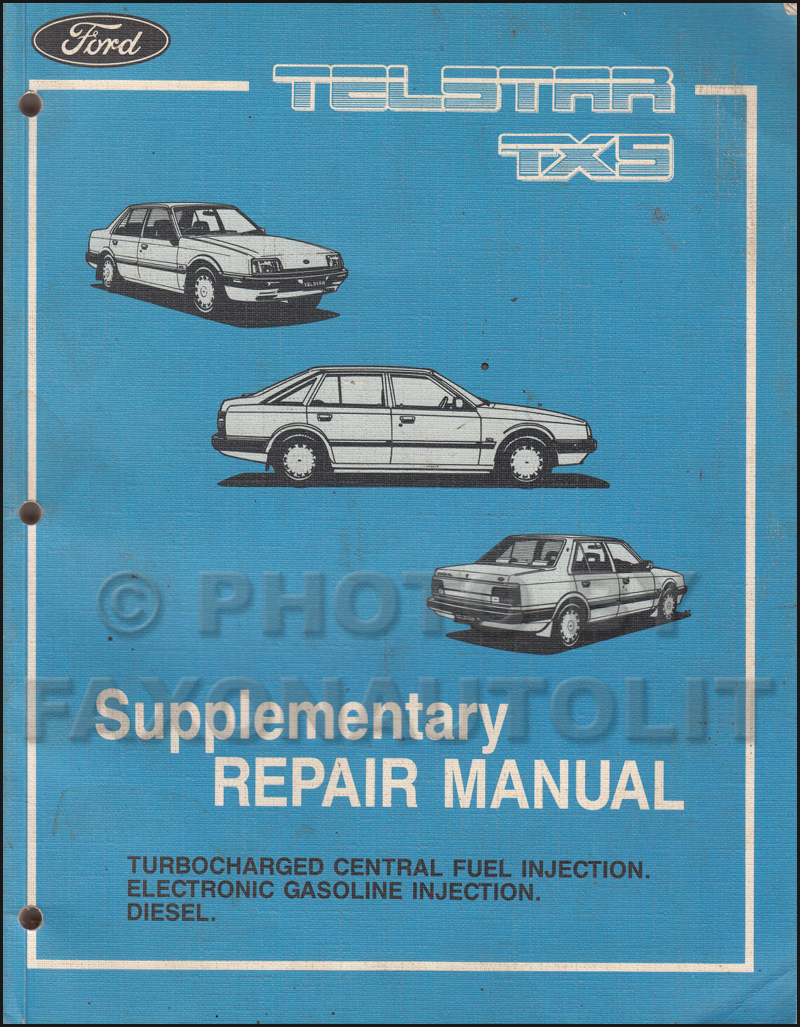 1986 Ford EXP Repair Manual Original Supplement