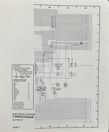 1986 Ford/Mercury Foldout Wiring Diagrams Original - Select your model from the list