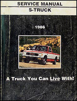 1986 GMC S-15 Pickup & Jimmy Shop Manual Original 