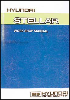 1986 Hyundai Stellar Repair Manual Original 