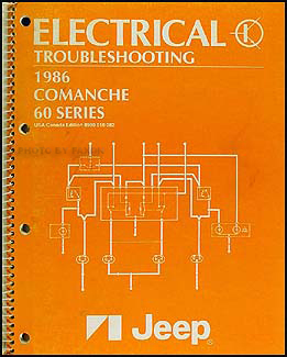 1986 Jeep Comanche Electrical Troubleshooting Manual Original 