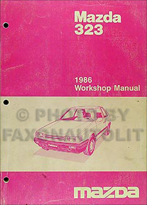 1986 Mazda 323 Repair Manual Original 