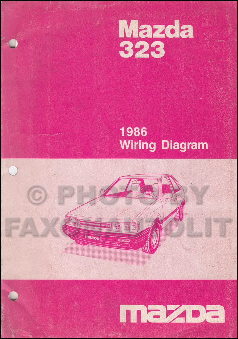 1986 Mazda 323 Wiring Diagram Manual Original