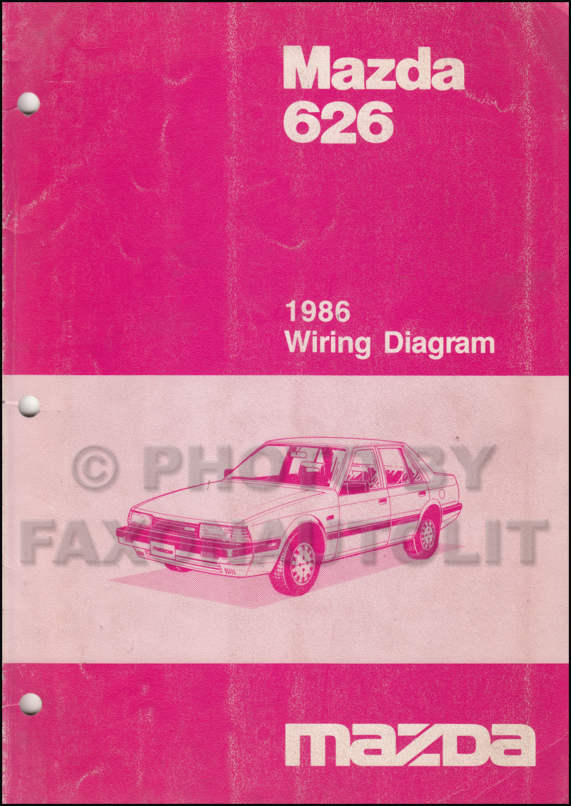 1986 Mazda 626 Wiring Diagram Manual Original