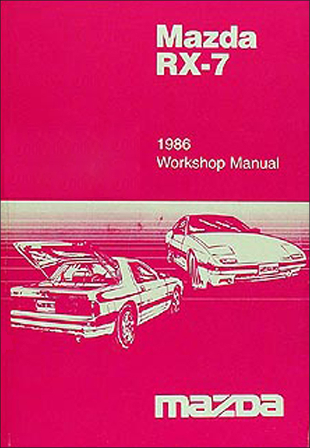 1986 Mazda RX-7 Repair Manual Original 