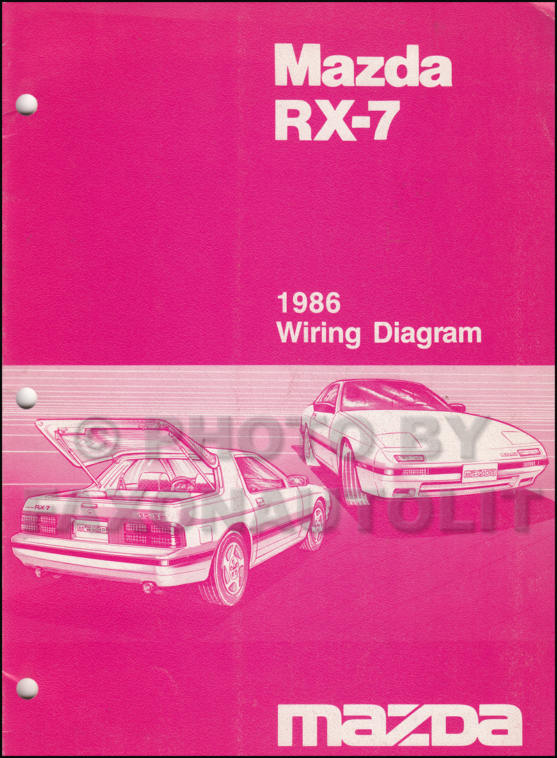 1986 Mazda RX-7 Wiring Diagram Manual Original RX7