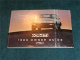1986 Mercury Merkur XR4Ti Owner's Manual Original
