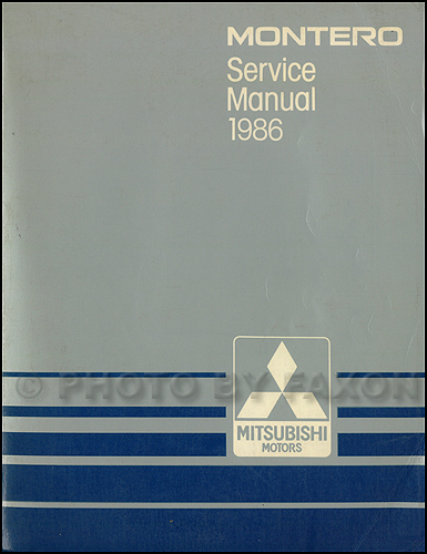 1985 Mitsubishi Montero Repair Manual Original