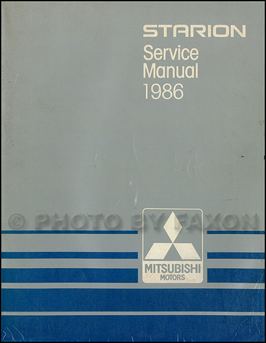 1985 Mitsubishi Montero Repair Manual Original