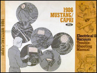 1986 Ford Mustang Mercury Capri Electrical Troubleshooting Manual