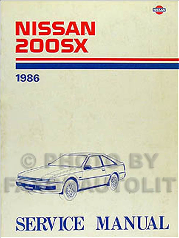 1986 Nissan 200SX Repair Manual Original
