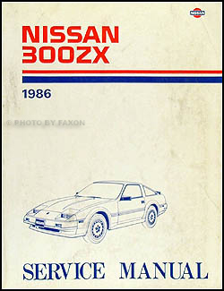 1986 Nissan 300ZX Repair Manual Original