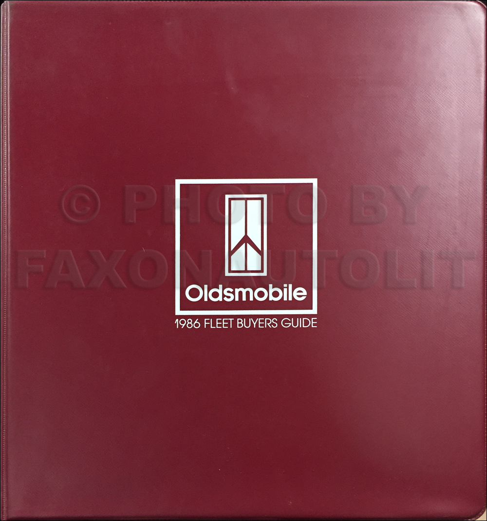 1986 Oldsmobile Fleet Buyers Guide Original
