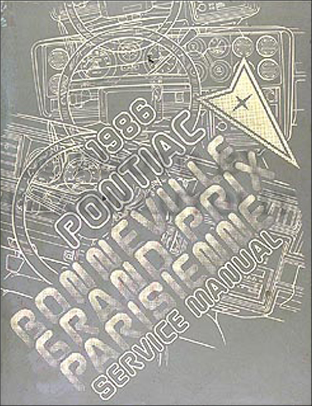 1986 Pontiac Grand Prix Parisienne Bonneville Repair Shop Manual Original