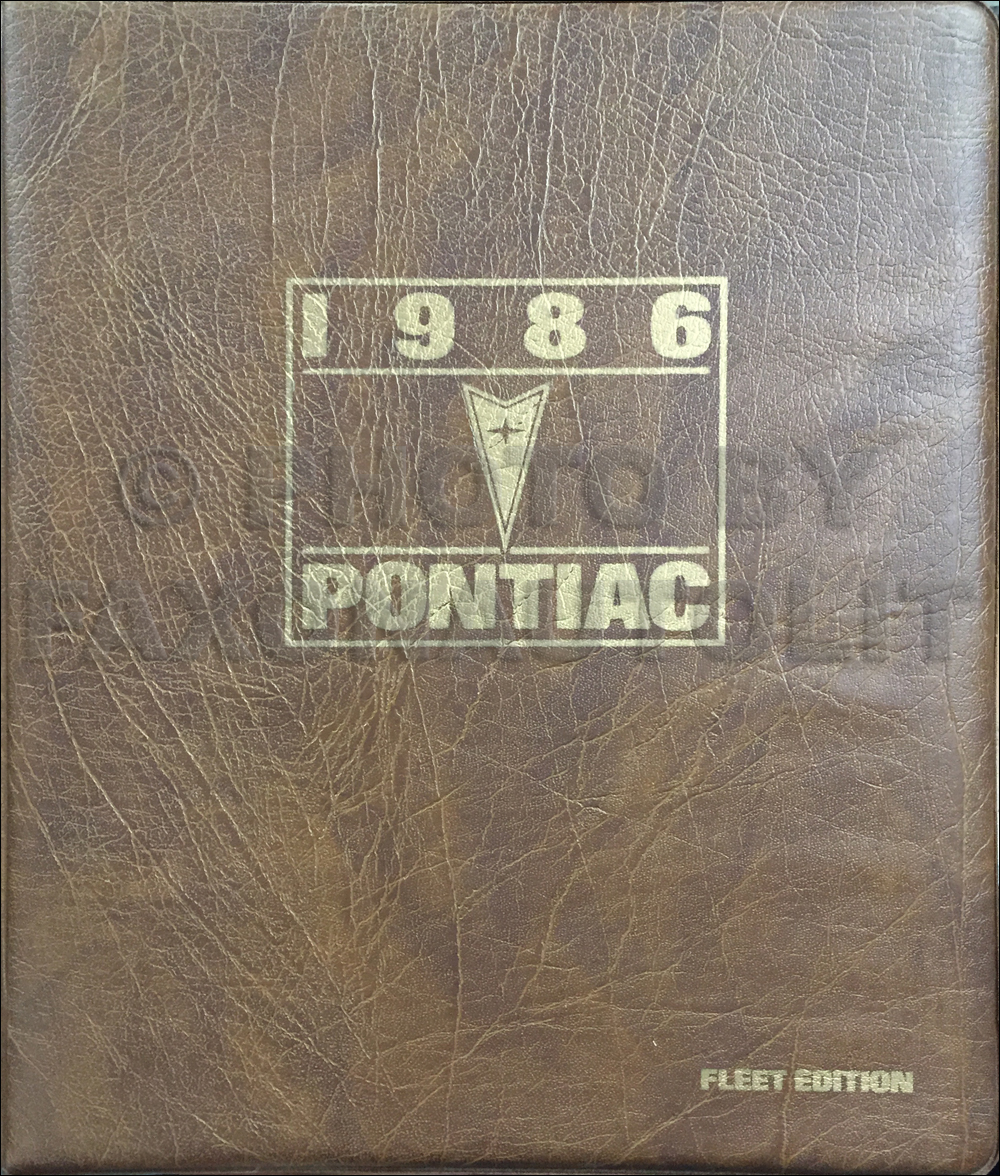 1986 Pontiac Fleet Buyer's Guide Dealer Album Original