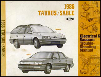 1986 Ford Taurus Mercury Sable Electrical Troubleshooting Manual
