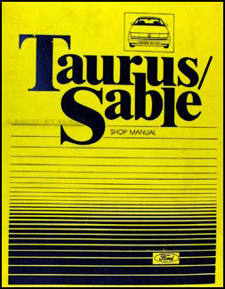 1986 Ford Taurus & Mercury Sable Repair Manual Original
