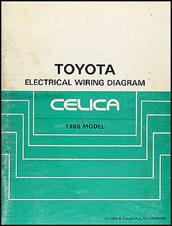 1986 Toyota Celica Wiring Diagram Manual Original