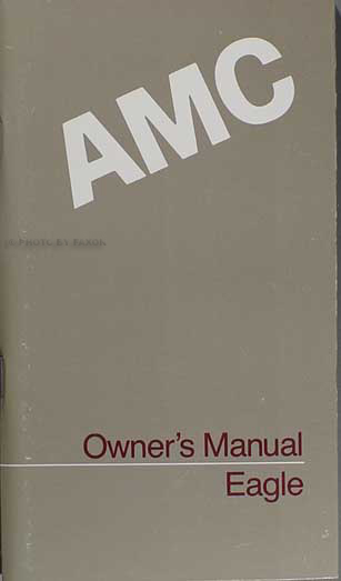 1987 AMC Eagle Owner's Manual Original