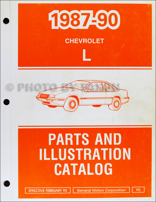 1987-1990 Chevrolet Corsica and Beretta Parts Book Original