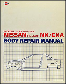 1987-1990 Nissan Pulsar NX Body Repair Manual Original 