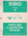 1987-90 Pontiac Bonneville Parts Book Original