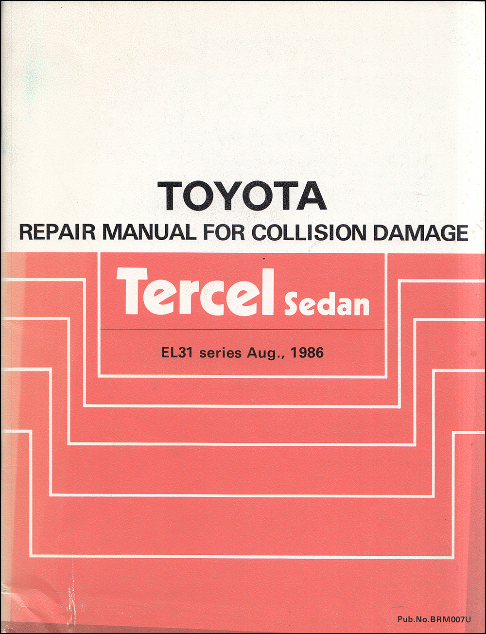 1987-1990 Toyota Tercel Sedan Body Collision Manual Original