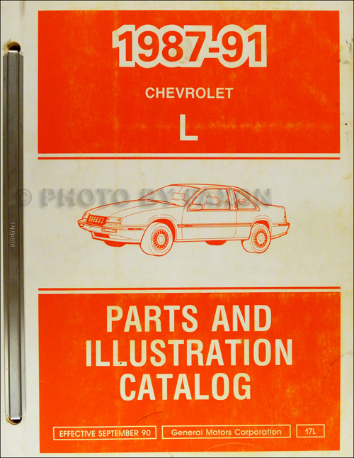 1987-1991 Chevrolet Corsica and Beretta Parts Book Original