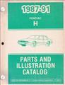 1987-91 Pontiac Bonneville Parts Book Original